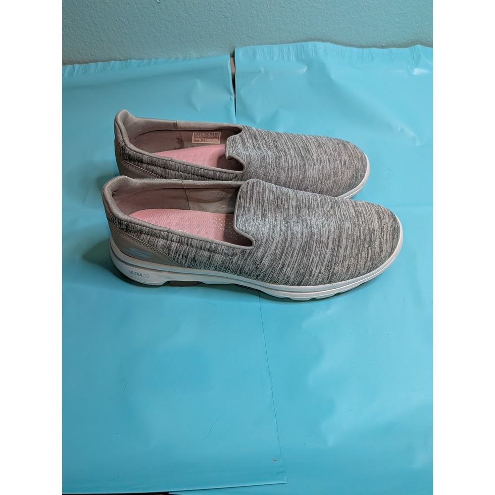 Skechers Go Walk 5 Womens Grey Slip On Walking Shoes 15903 Size 8